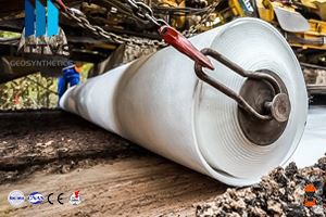 Tecido não tecido perfurado com agulha para projetos de construção de estrada...
